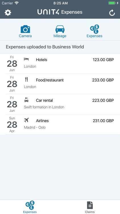 Unit4 Expenses for MDM