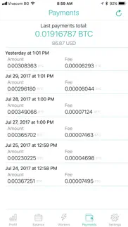 nicestats pro: nicehash iphone screenshot 4