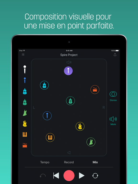 Screenshot #5 pour Spire: Music Recorder & Studio