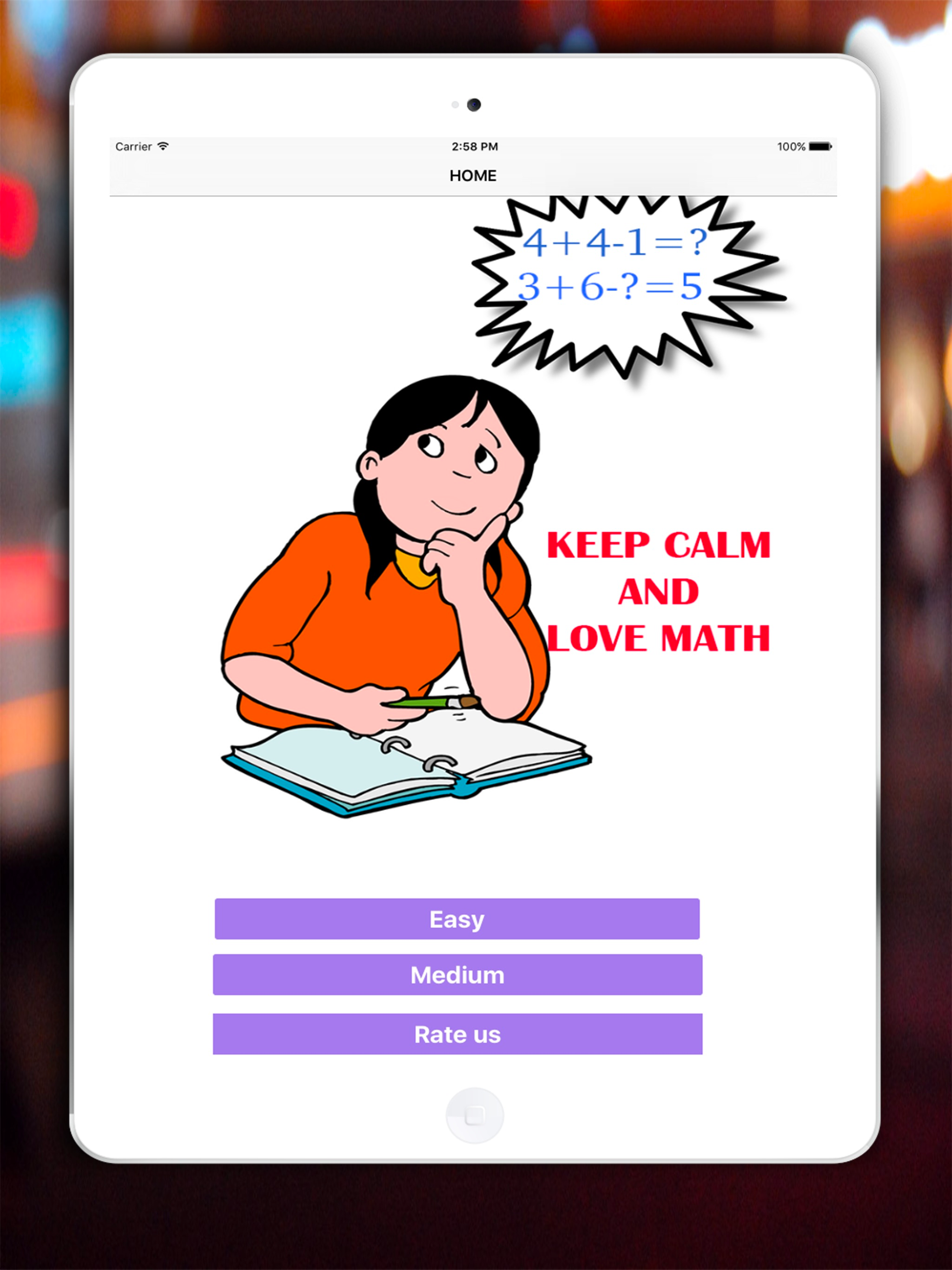 easy math game  + screenshot 4
