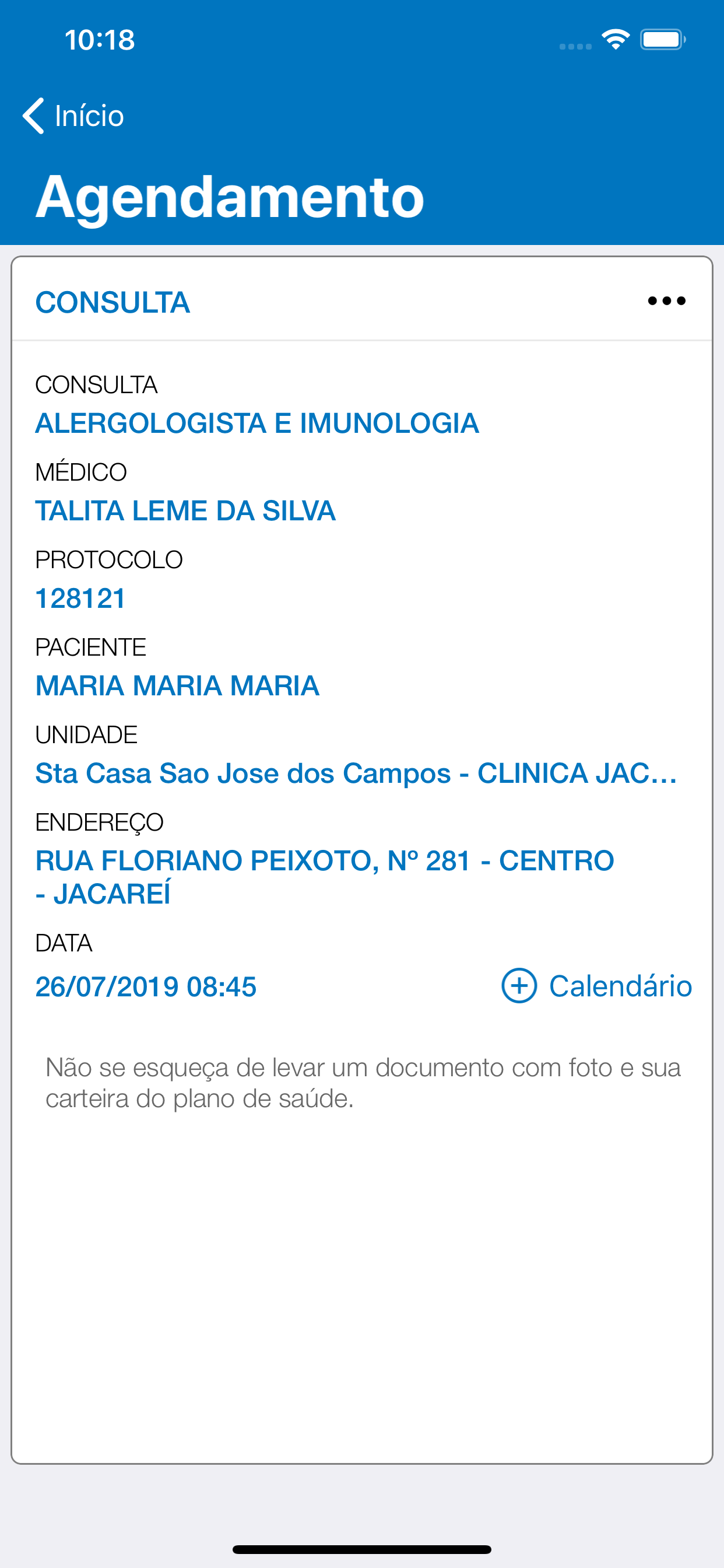 Santa Casa SJC screenshot 5