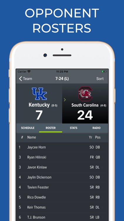 Kentucky Football Schedules screenshot-8