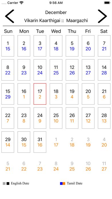 Screenshot #2 pour JDP Tamil Calendar