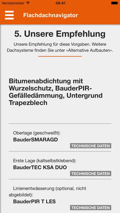 Bauder Flachdachnavigator 2.0