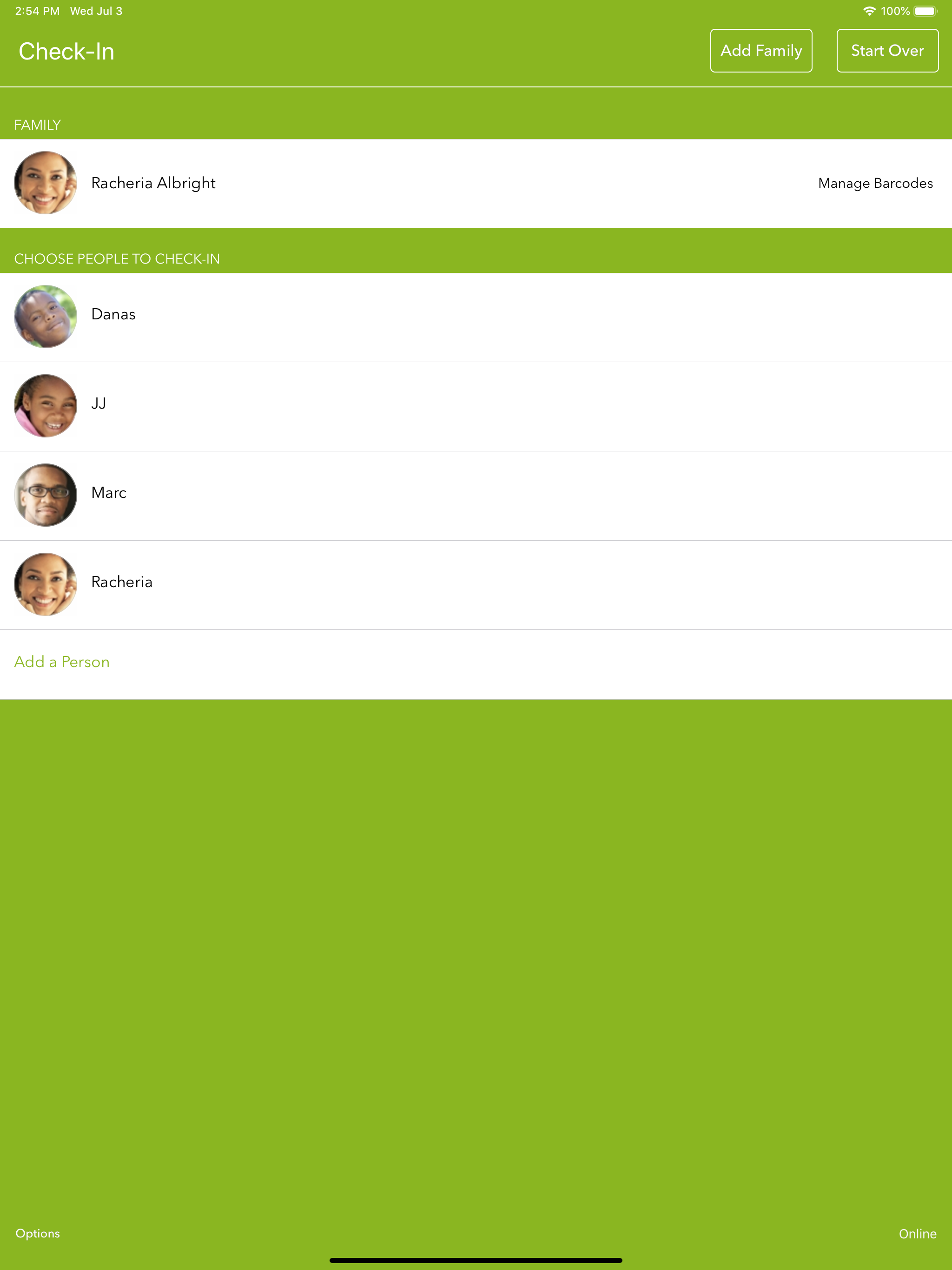 SimpleChurch Check-in
