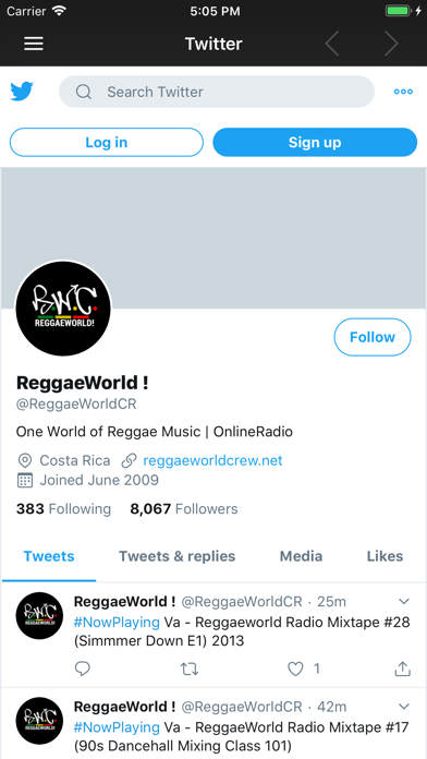 ReggaeWorld Radio iPhone screenshot 8 - Music app