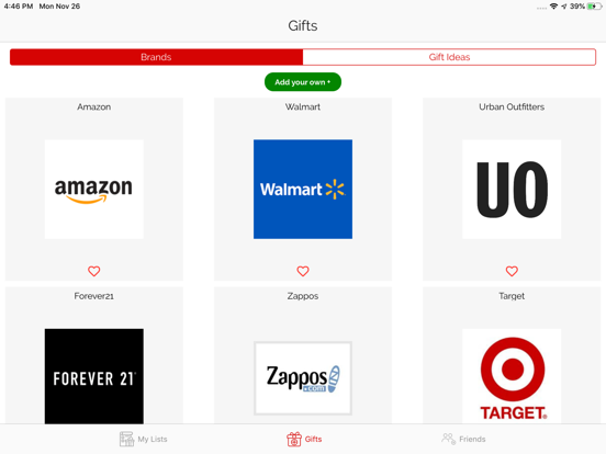 GiftList – A Gift Sharing App screenshot