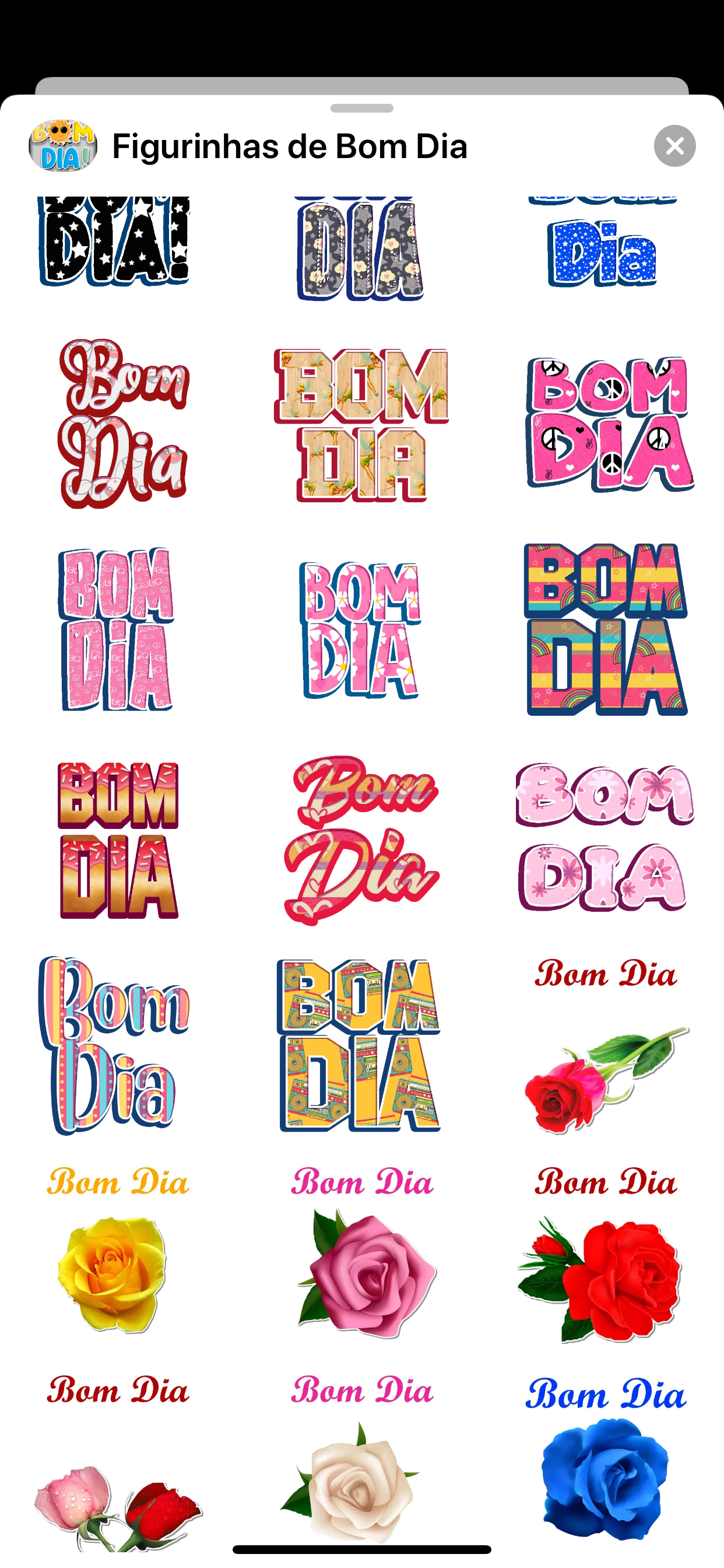 +90 Figurinhas de Bom Dia