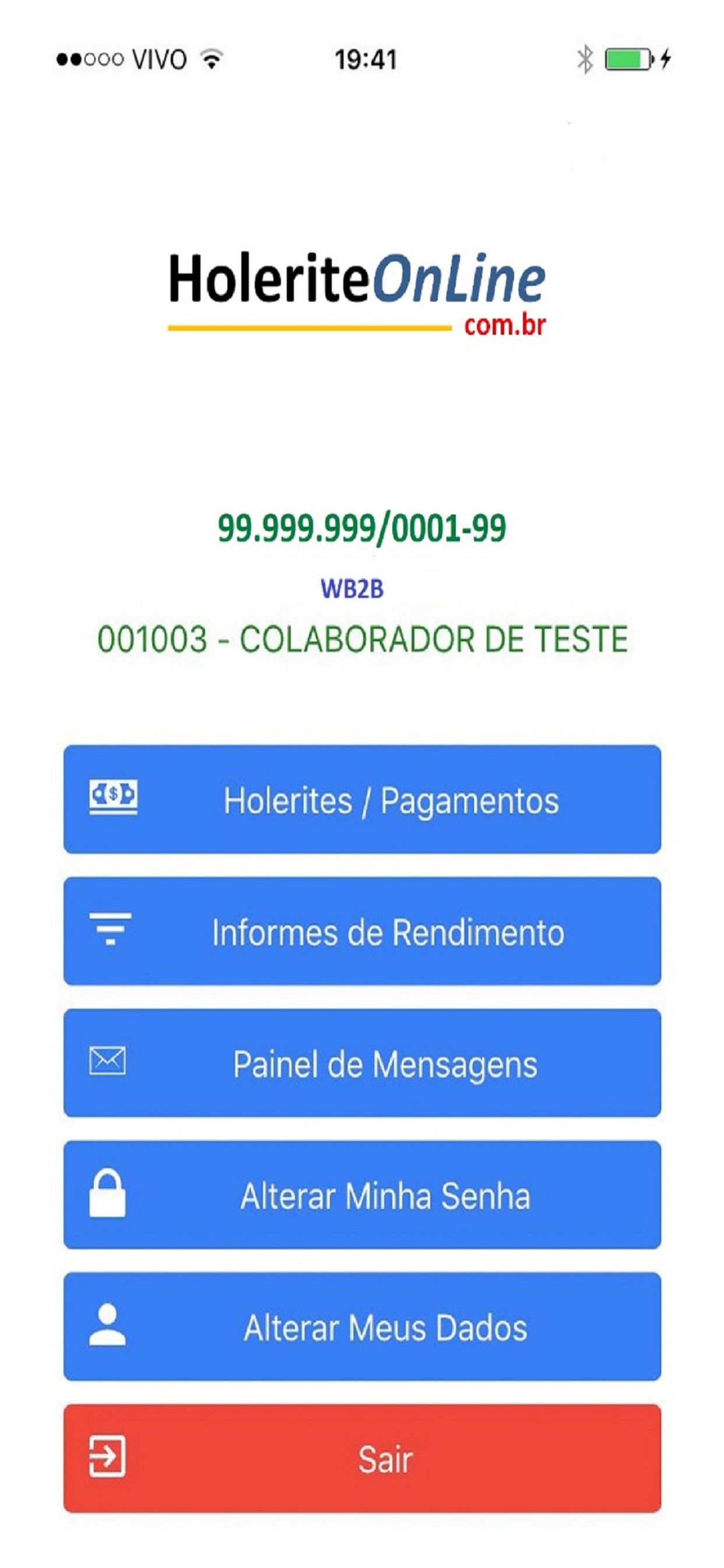 HoleriteOnline WB2B/ProcPrint