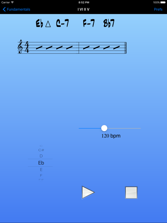 iImprov - Fundamentals iPad screenshot 5 - Music app