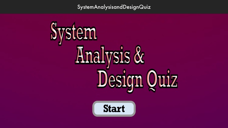 System Analysis and Design IQ