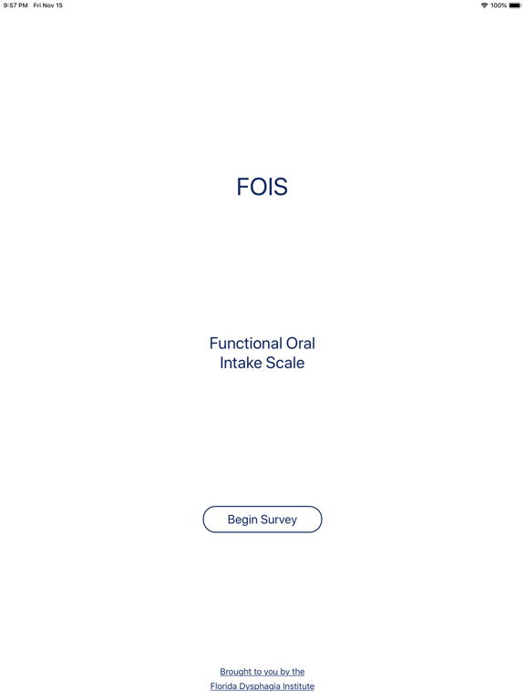 Screenshot #4 pour Functional Oral Intake Scale
