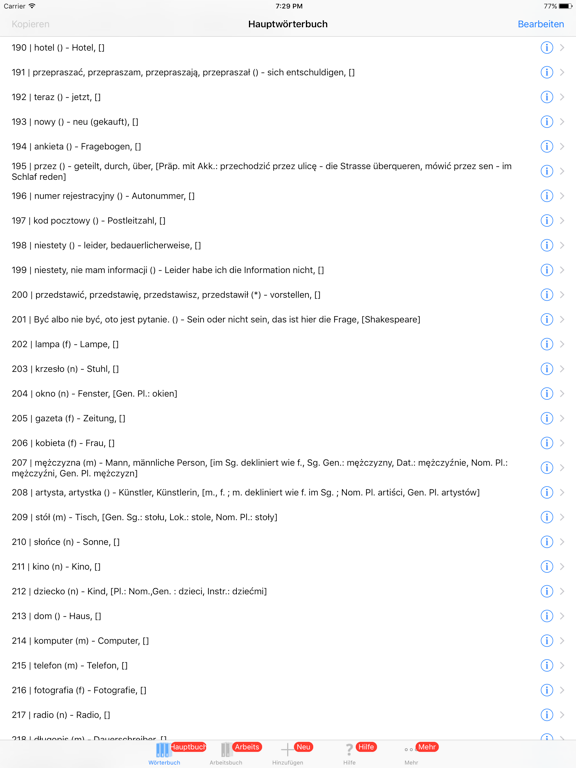 Screenshot #4 pour Polnisch Vokabelcoach Level B1