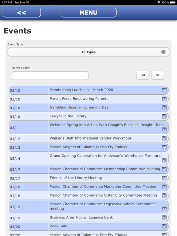 Screenshot #6 pour Marion Area Chamber App