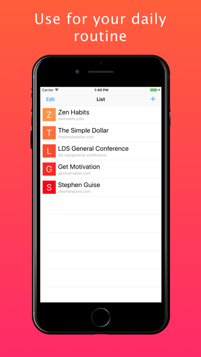 List: Links and Bookmarks iPhone screenshot 4 - Productivity app