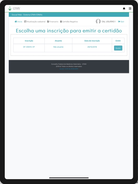 Screenshot #5 pour Sistema CFMV/CRMVs