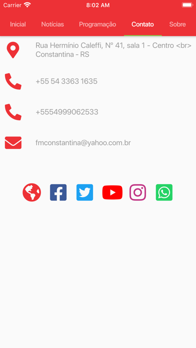 Rádio Constantina FM 104.9 Screenshot