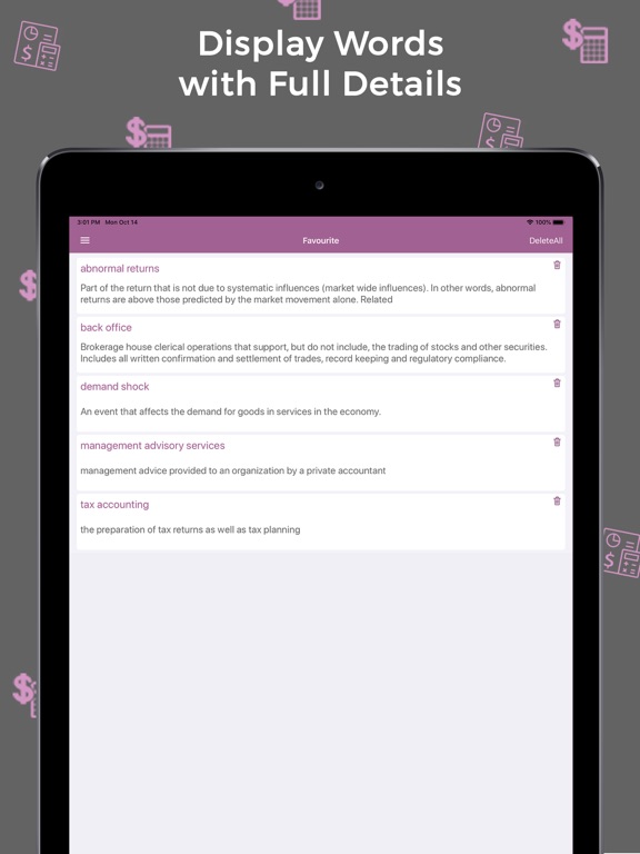 Accounting Dictionary :Offline iPad screenshot