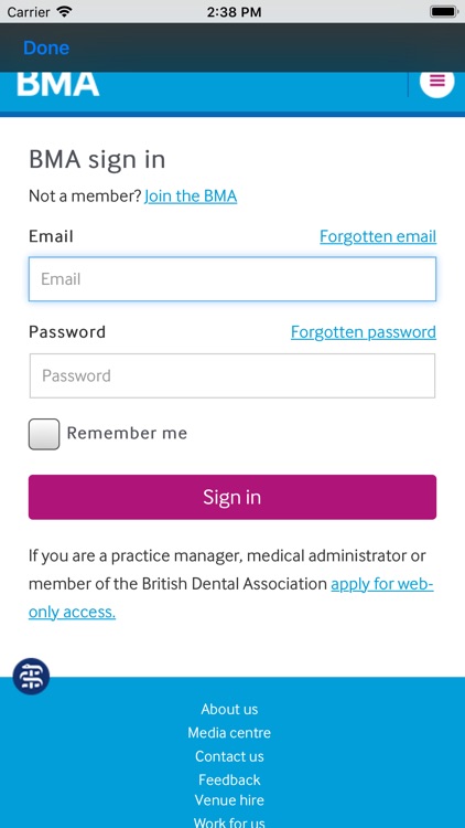 BMA Event App