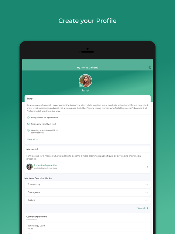 Tribute iPad screenshot 1 - Business app