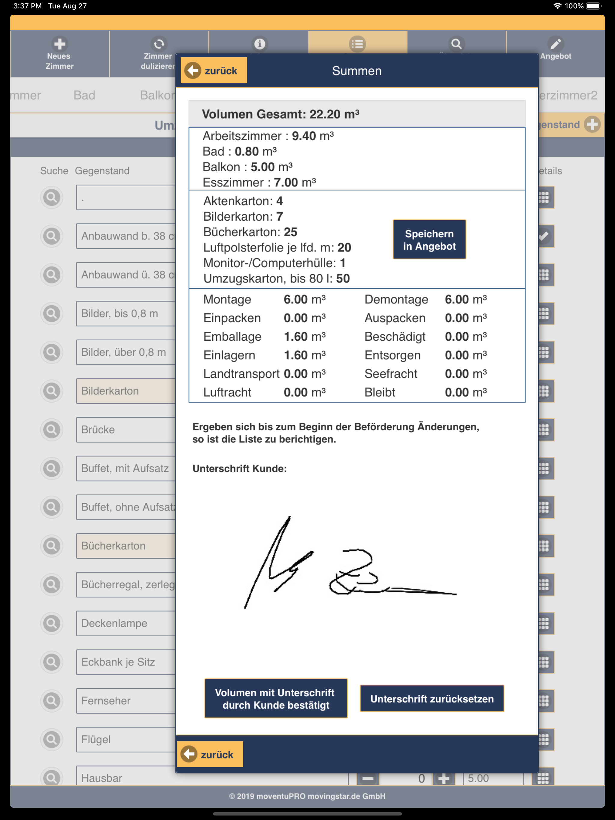 moventuPRO -Umzugsbesichtigung screenshot 12