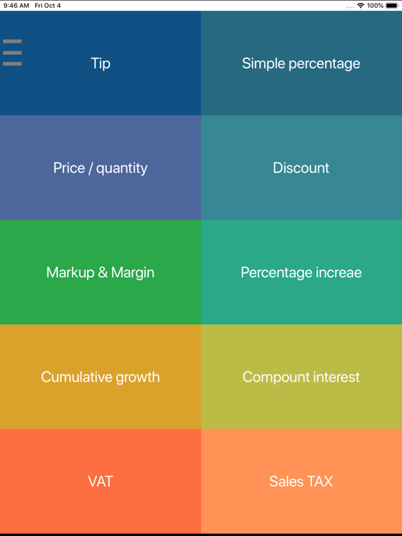 Screenshot #4 pour Simple percentage calculator