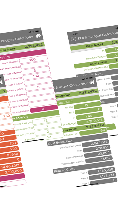 Hotel Renovation Calculator screenshot 2