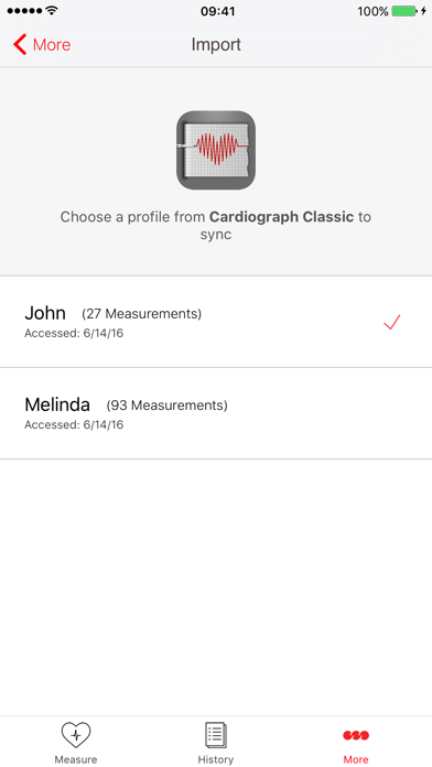 Cardiograph Screenshot