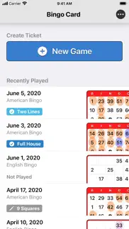 bingo card - ticket generator iphone screenshot 1