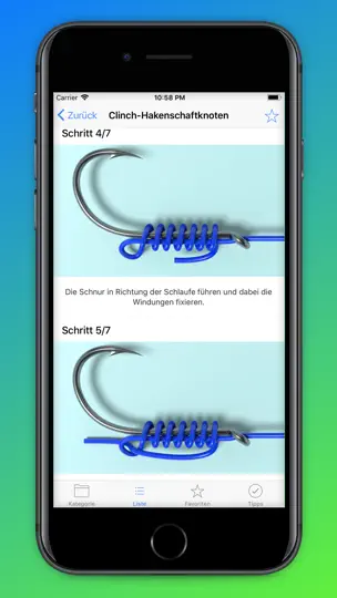 Screenshot von MyRigs - Knoten Zum Angeln Pro auf dem iPhone 10