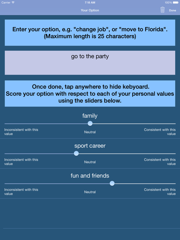 Screenshot #6 pour Thoughtful Decisions Lite