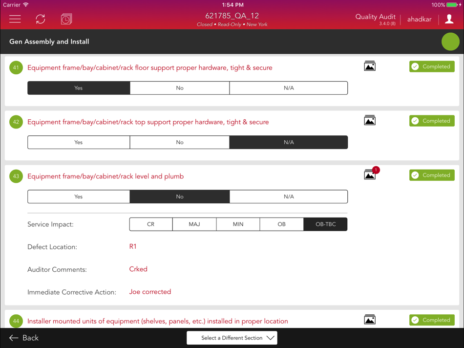 #4. GSS Quality Audit (iOS) 由: Ciena