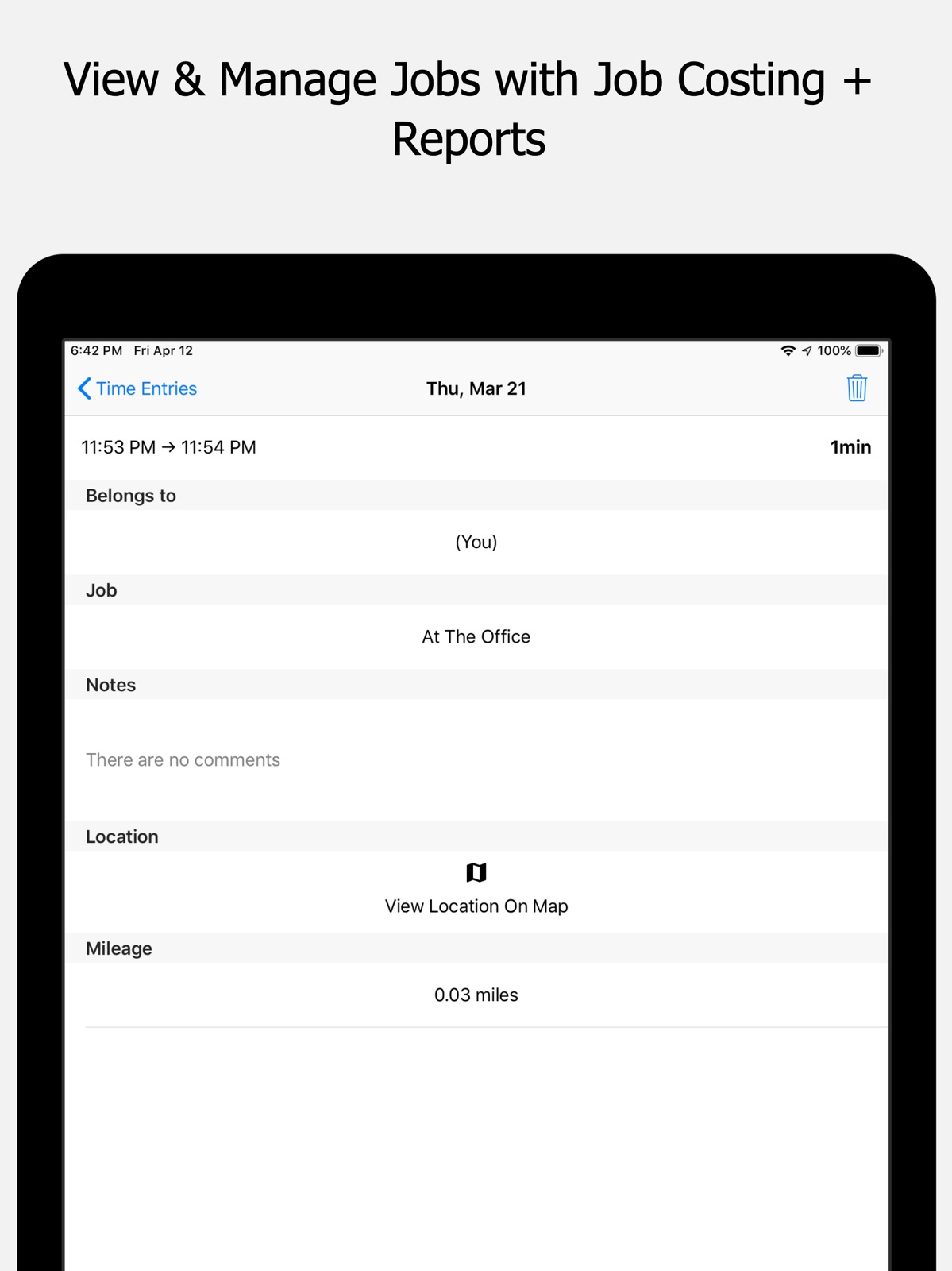 Timeero GPS Time Tracking ipad screenshot 3