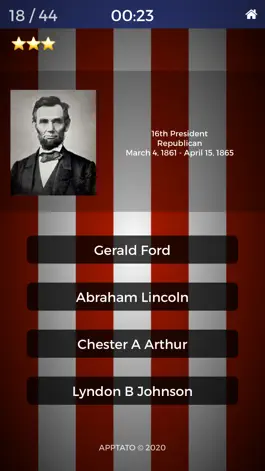 Game screenshot US Presidents Test hack