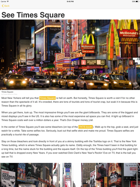 Screenshot #6 pour Obvious NYC ~ Guide de voyage