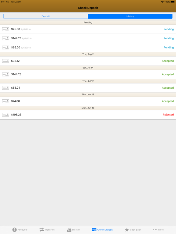 Goldwater Bank iPad screenshot 9 - Finance app