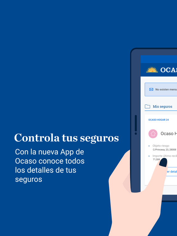 Ocaso Área de Cliente iPad screenshot 1