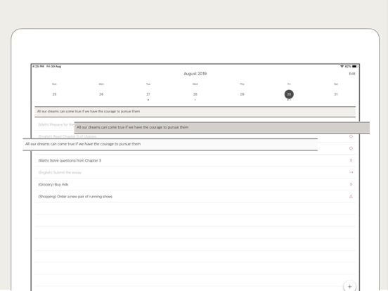 DailyTodo - To-Do List & Tasks iPad screenshot 5 - Productivity app