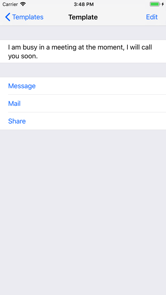 #3. Message Templates (iOS) 由: Square Bracket Software Ltd