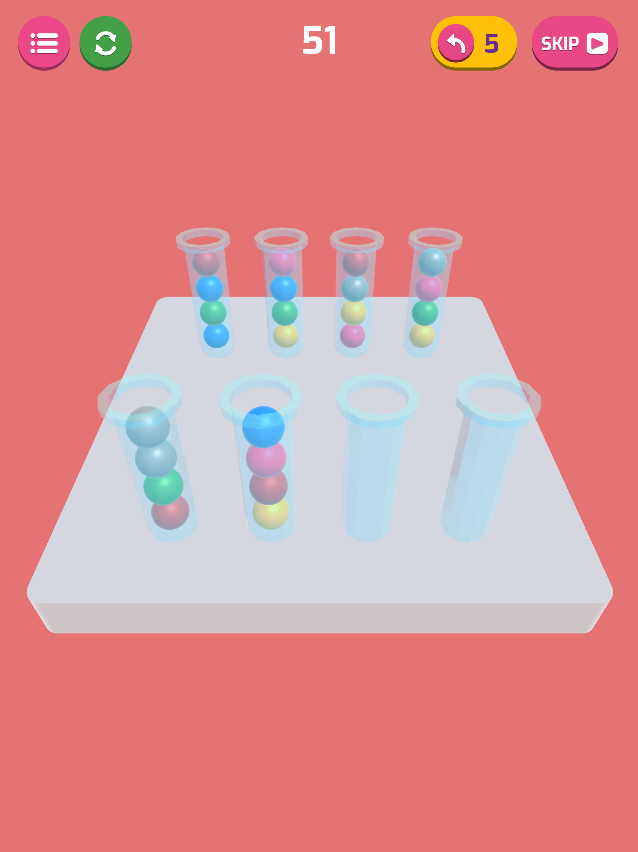 Bubble Sort 3D: Color Puzzle