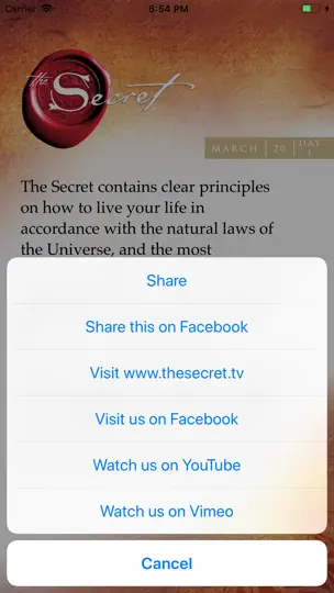 Скриншот The Secret Daily Teachings на iPhone 3