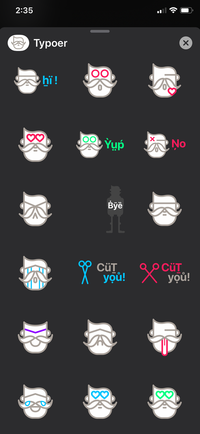 Typoer - Style your contacts