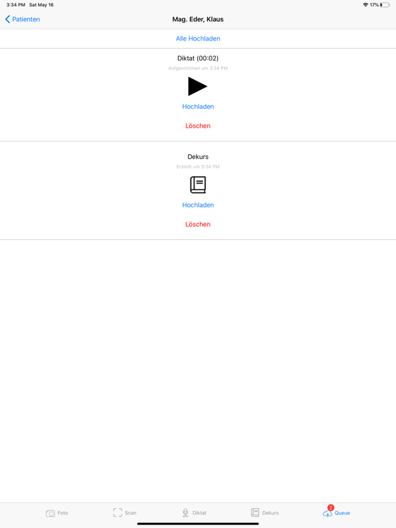 clinicore Doku iPad screenshot