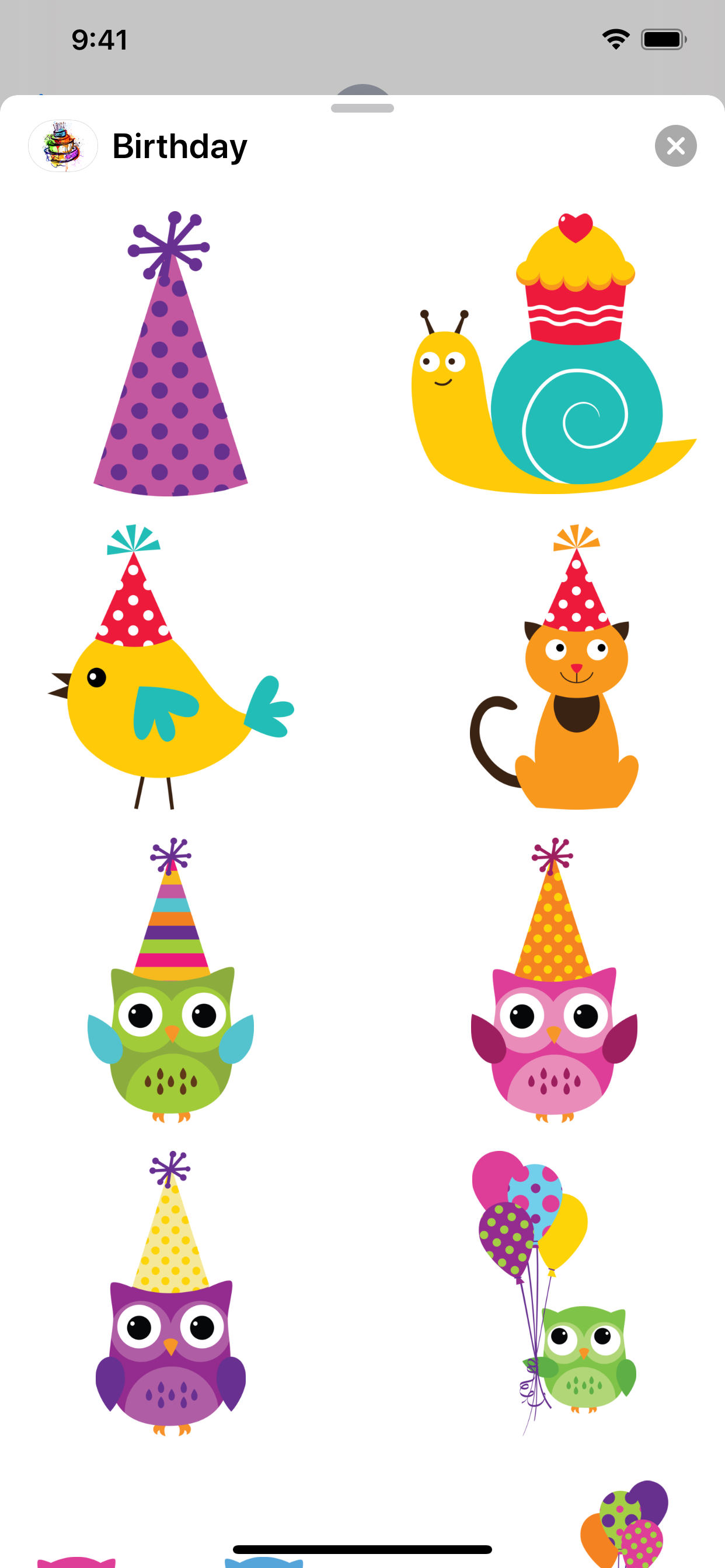 Happy Birthday Sticker Pack screenshot 5