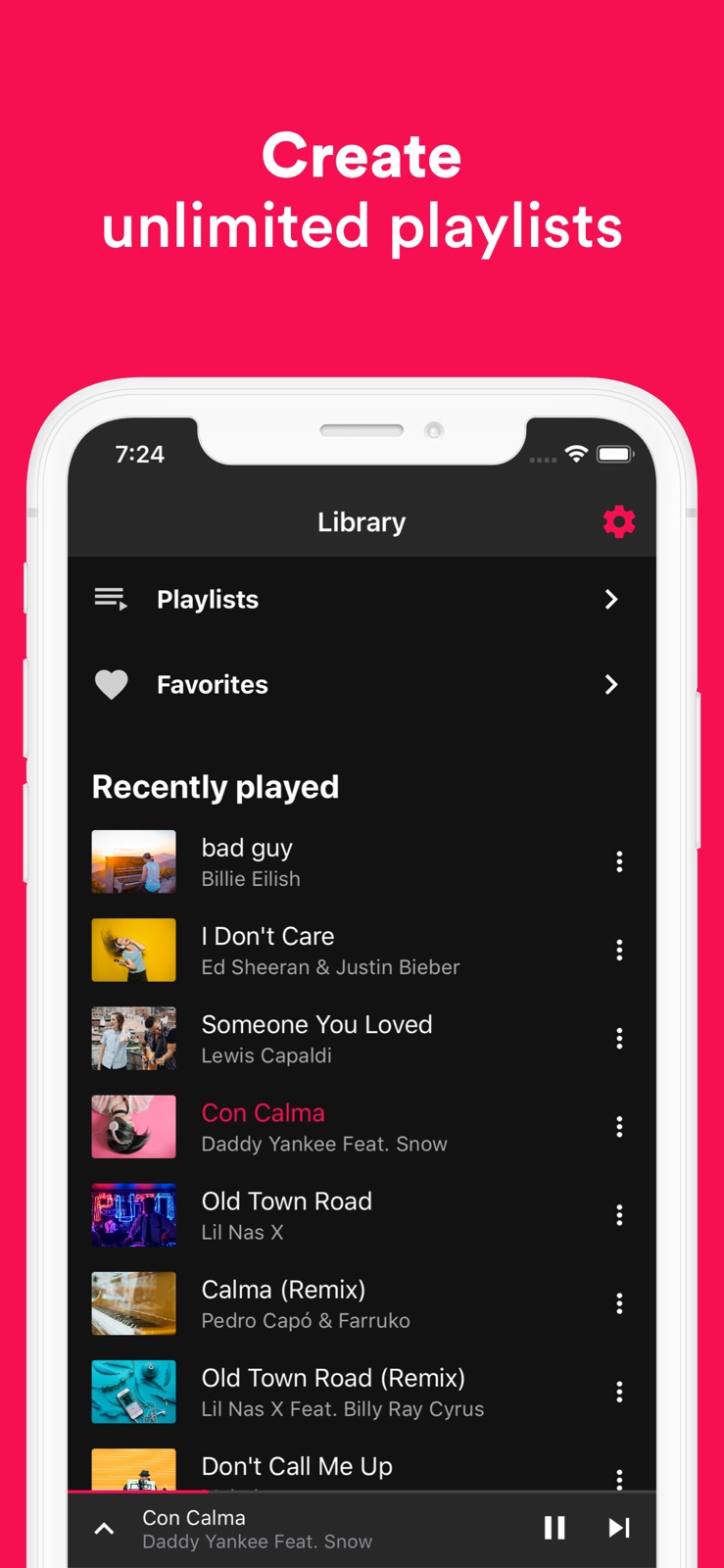 Music Player ‣ iphone screenshot 2