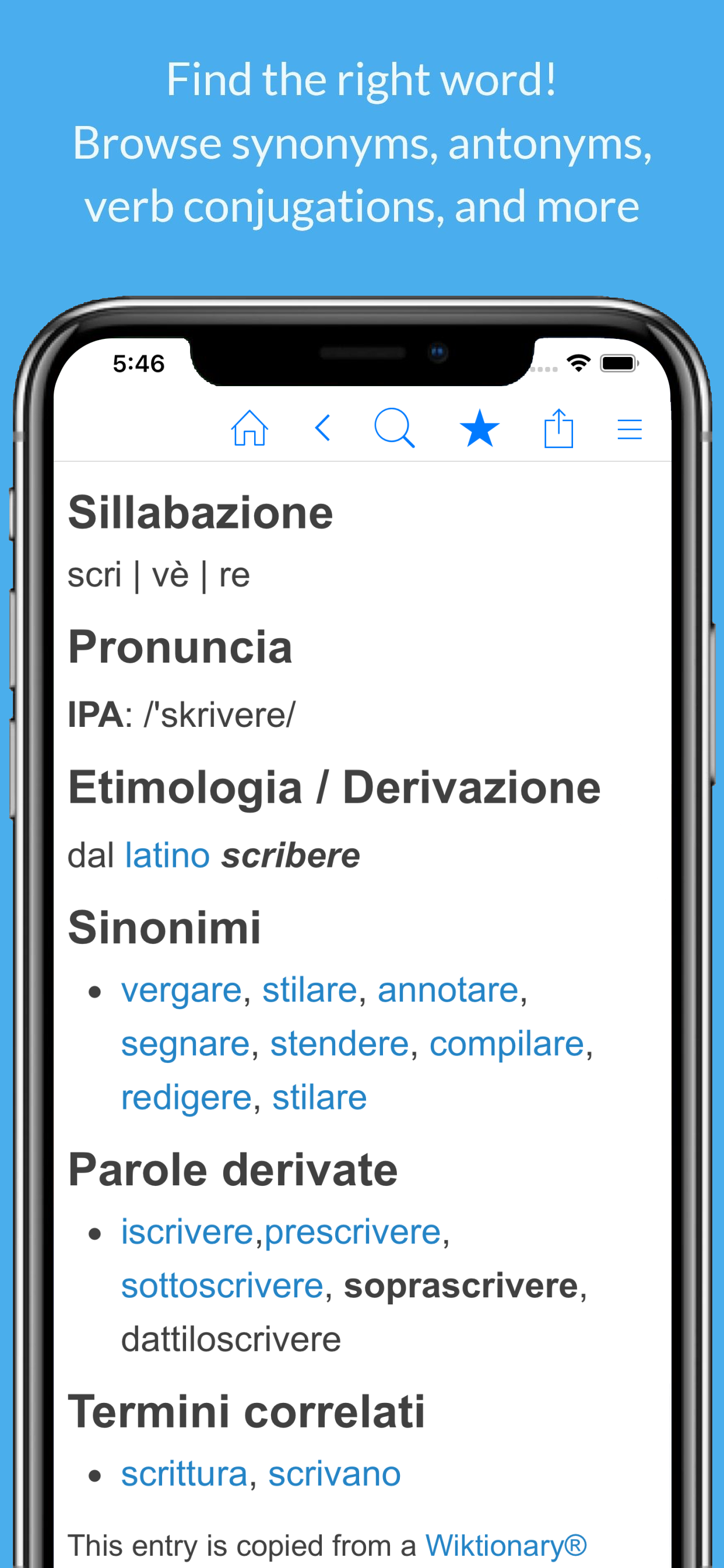 Italian Dictionary & Thesaurus screenshot 3