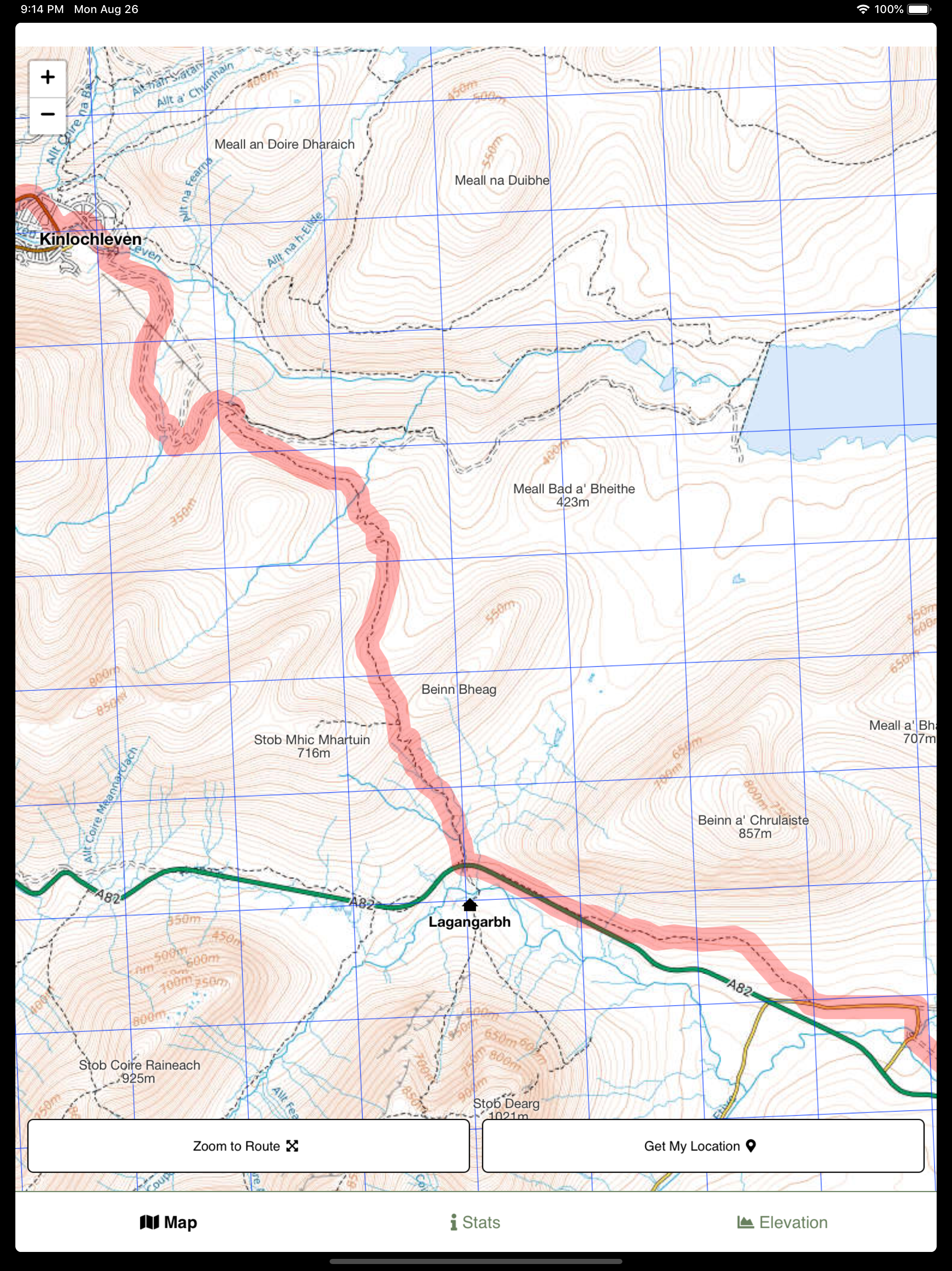 West Highland Way Map