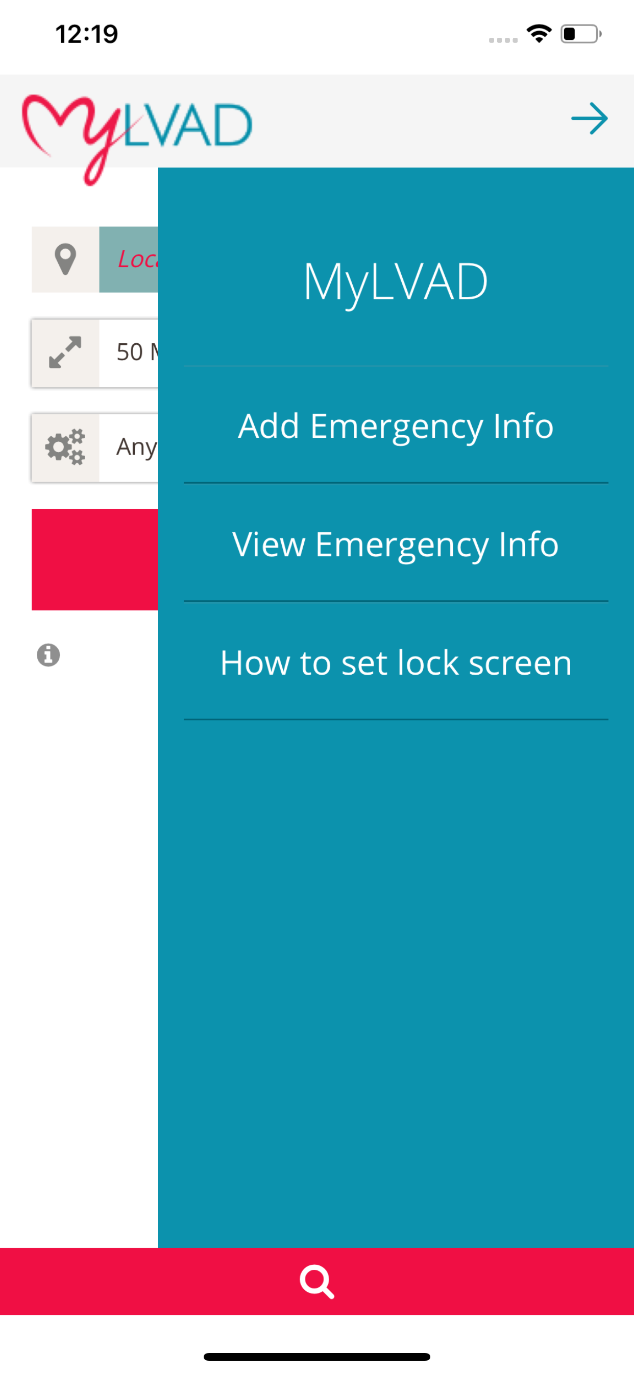 MyLVAD Hospital Locator screenshot 3