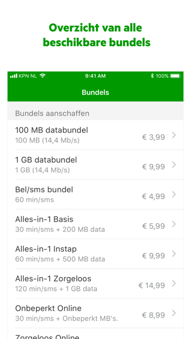 KPN Prepaid Screenshot