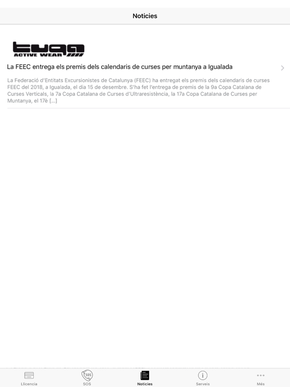 FEEC iPad screenshot 4 - Sports app